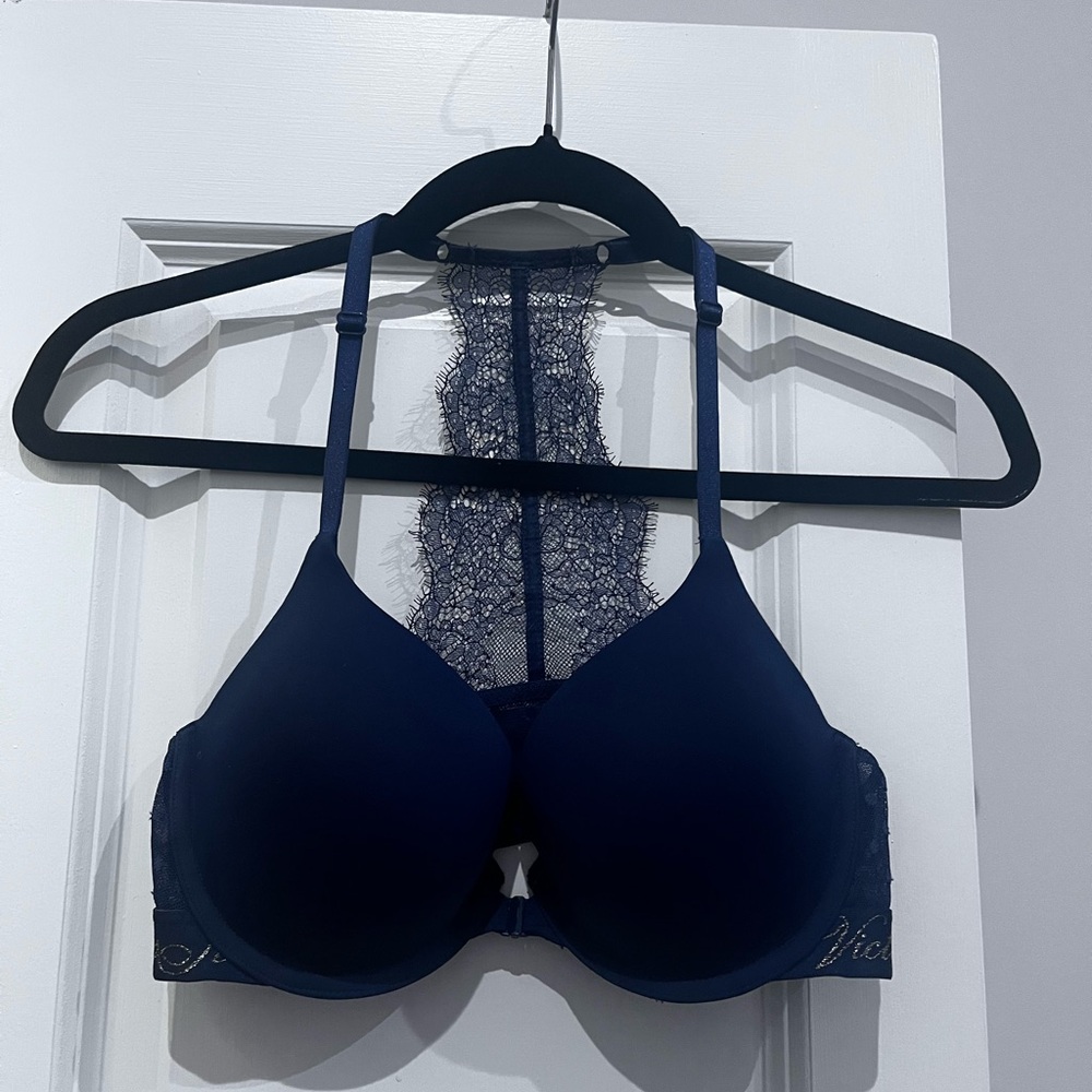 Victoria's Secret Deep Blue Lace Bra